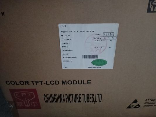 Купить 5.7 дюймовый промышленный ЖК-дисплей 40 пин 139PPI CLAA057VC01CW NTSC CPT online manufacture