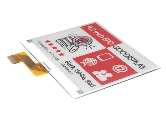 Хорошая цена. 4,2-дюймовый 3-цветный E Ink дисплей с быстрой частотой обновления 10 с и частичным обновлением для электронных ценников онлайн